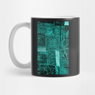 Green Fabric Texture Mug